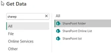 power query sharepoint sources