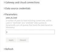 Edit Parameters in Power BI Service
