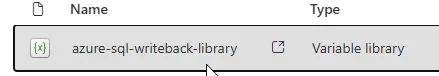 nnect to the Variable library