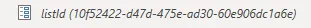 List Id as parameter