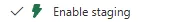 Enable staging