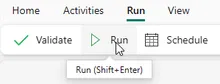 Run data pipeline