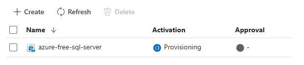 Private endpoint request