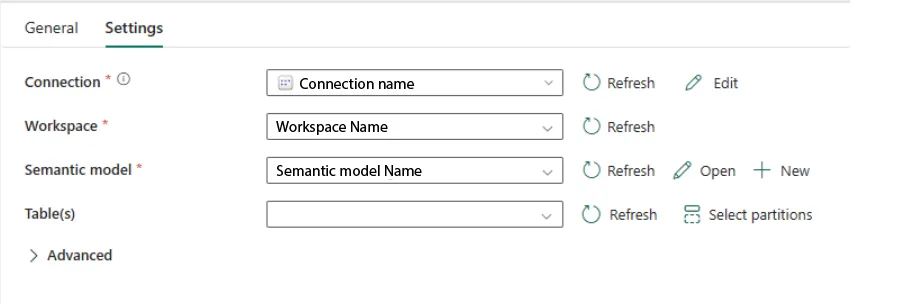 Settings Tab