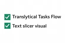 Zapnutí TFT a vizuálu Text Slicer v náhledu funkcí Power BI Desktopu