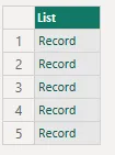 Variable list of files