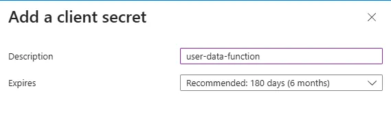 Add client secret