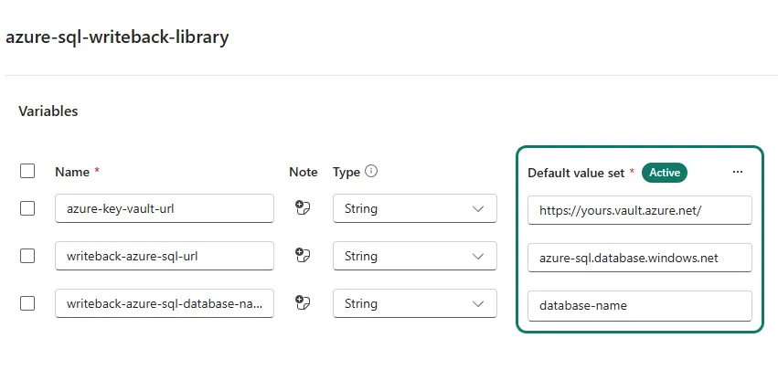 Variabl library setup